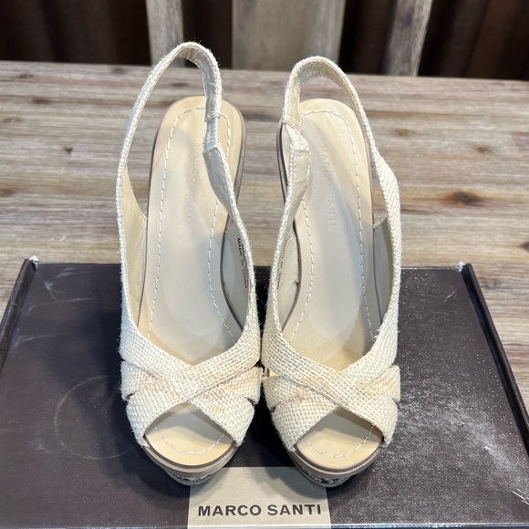 Platform wedge espadrilles, size 5 - Picture 4 of 11